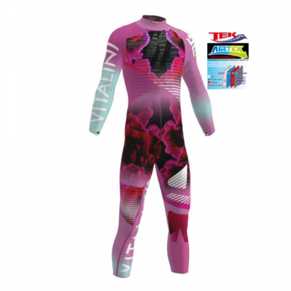 Combinaison AIRTECK Pink avec protections EB/VP46-RO